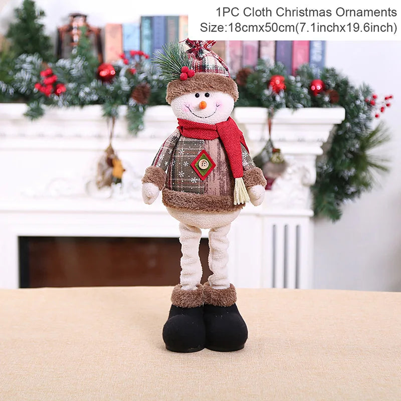Christmas Standing Doll – Santa, Snowman & Reindeer Decoration