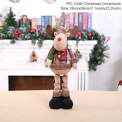 Christmas Standing Doll – Santa, Snowman & Reindeer Decoration