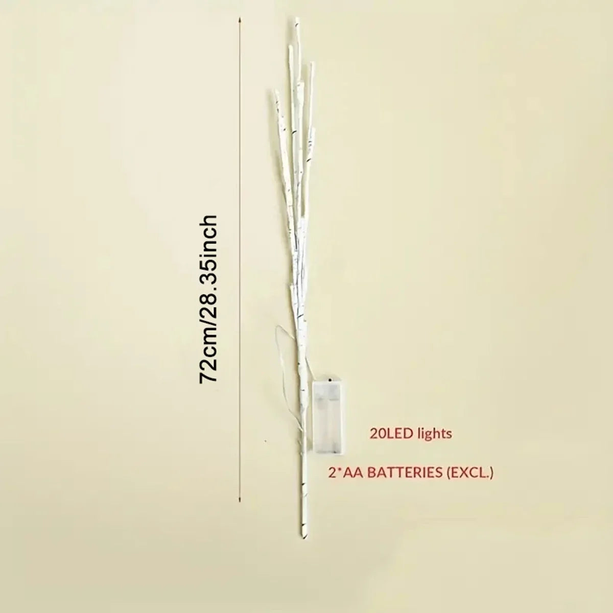 WinterGlow™️ 20-LED Birch Fairy Branches
