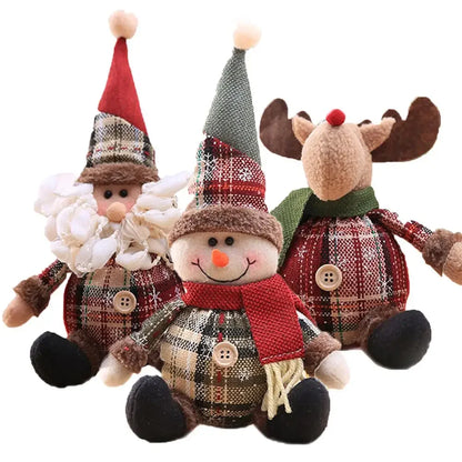 Christmas Standing Doll – Santa, Snowman & Reindeer Decoration