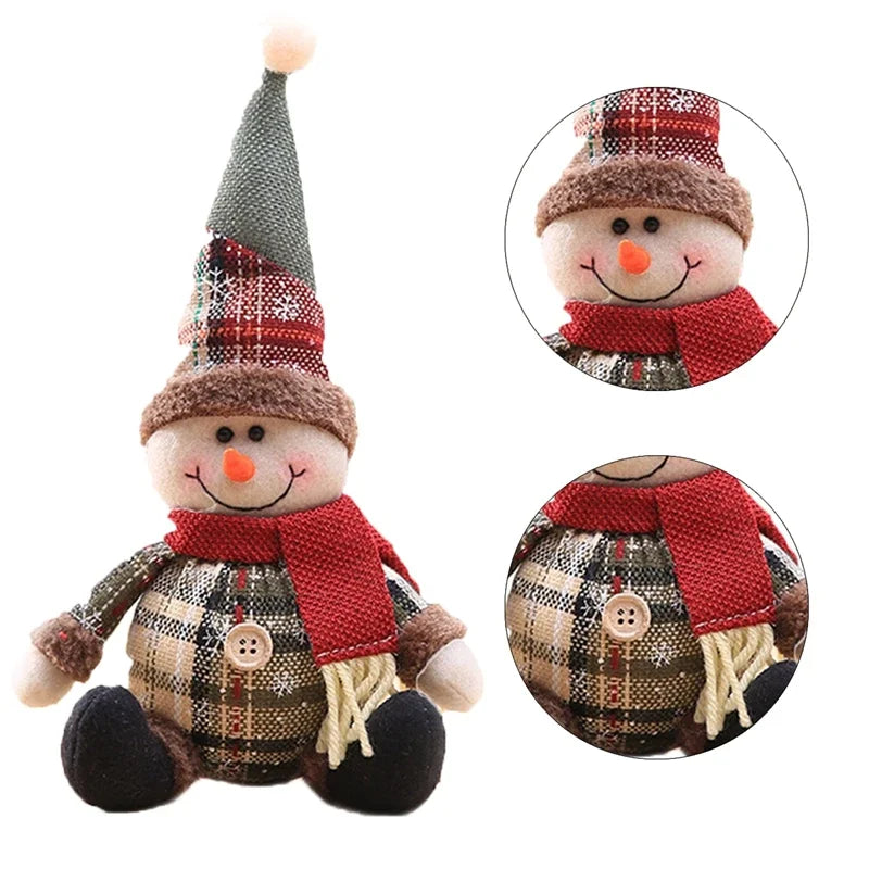 Christmas Standing Doll – Santa, Snowman & Reindeer Decoration